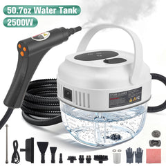 ALILYY Handheld Steam Cleaner for Home,Steamer for Cleaning,50.7oz Water Tank,Portable Steam Cleaner with 19 Accessories for Home Cleaning,Grease,Floor,Couch,Window,Car